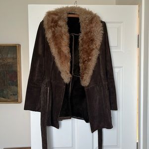Vintage suede coat